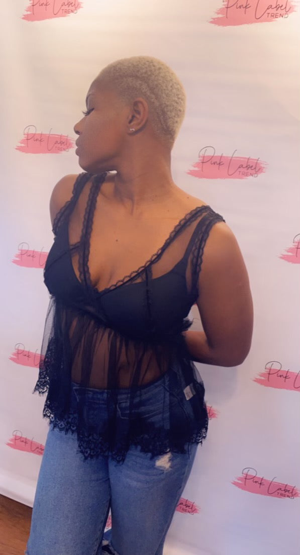 Baby doll lace top
